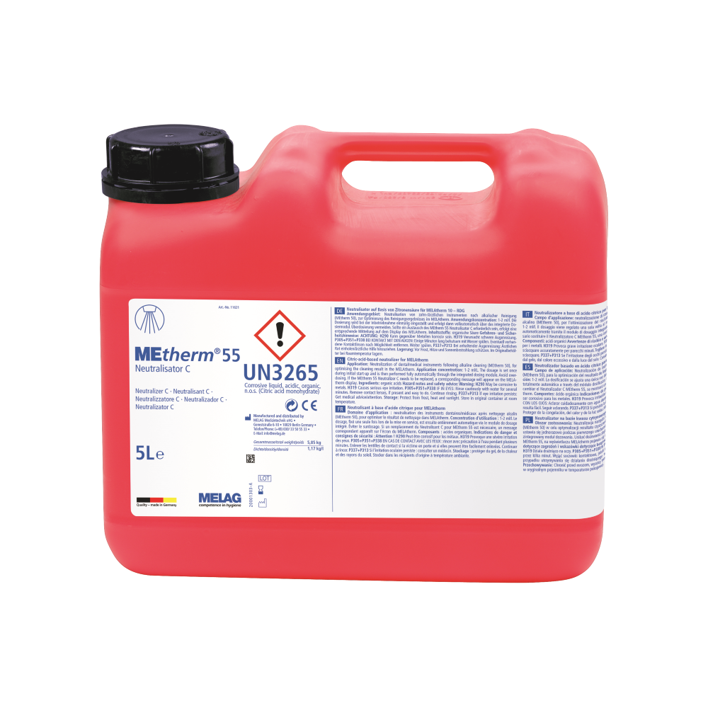 11621UJMwJQ5hmNSW6 MEtherm® 55 C Neutralisator auf Zitronensäurebasis, Kanister à 5 Liter