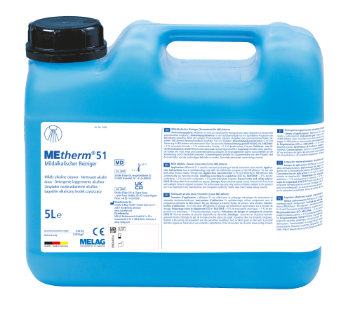 MEtherm® 51 Mildalkalischer Reiniger, Kanister à 5 Liter