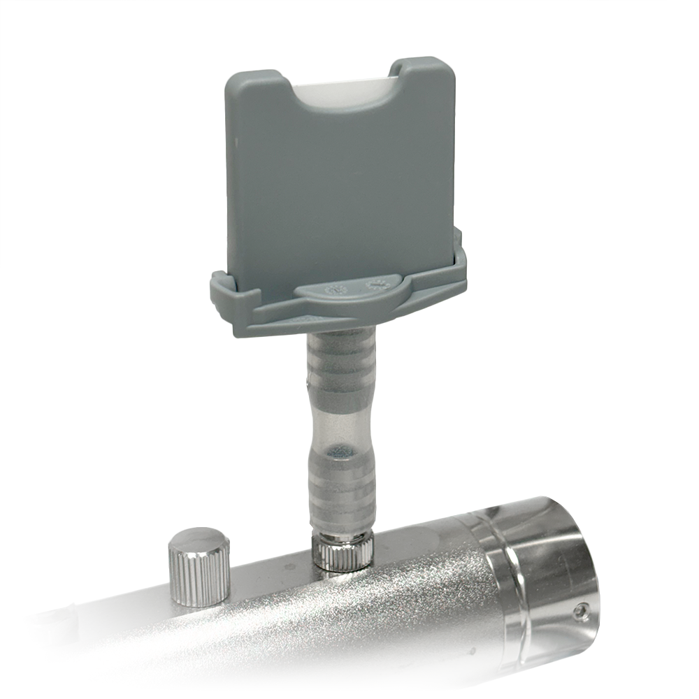 MELAcontrol® Wash Check, Halterung zur Überprüfung der Innenreinigung auf der Injektorschiene  MELAcontrol® Wash Check, Halterung zur Überprüfung der Innenreinigung auf der Injektorschiene